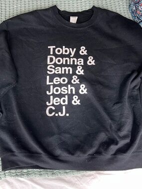 West Wing character sweatshirt